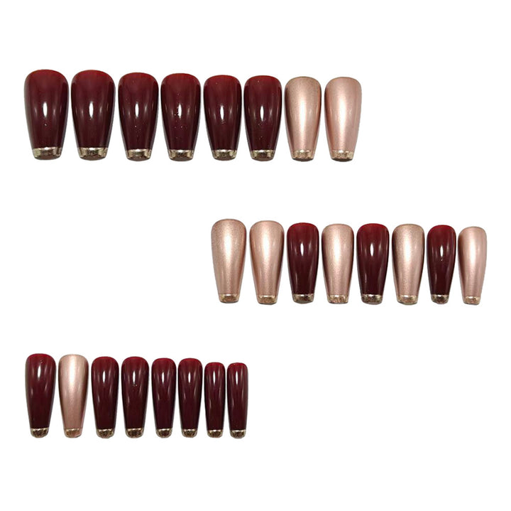 Shiny artificial nails in modern design Bowlift