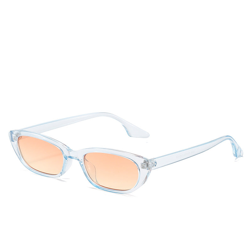 Women's modern sunglasses in trendy cat-eye style with transparent frame Bowlift