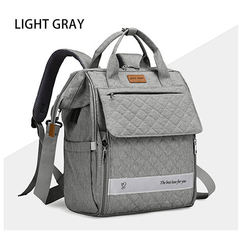 Quilted Multi-Purpose Backpack Bowlift