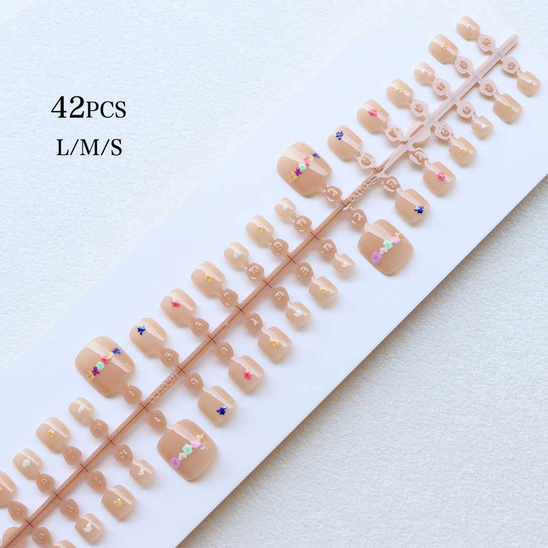 Floral Embellished Press-On Nail Art Set Bowlift
