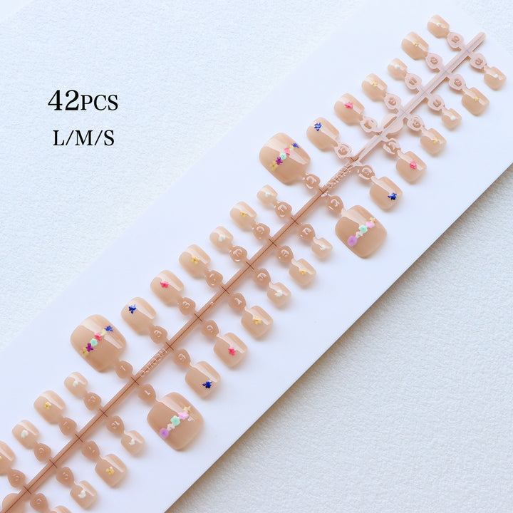 Floral Embellished Press-On Nail Art Set Bowlift