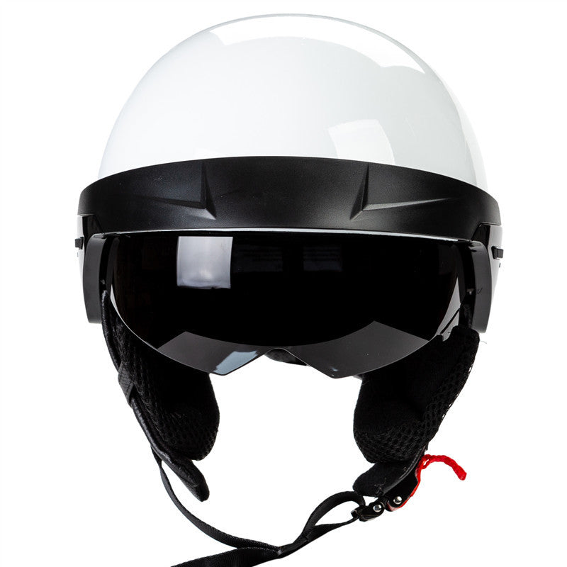 Urban Style Motorcycle Half-Helmet with Visor Bowlift