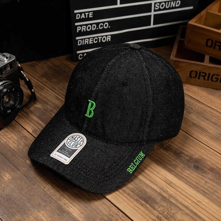 Men's Denim Embroidered Baseball Cap Bowlift