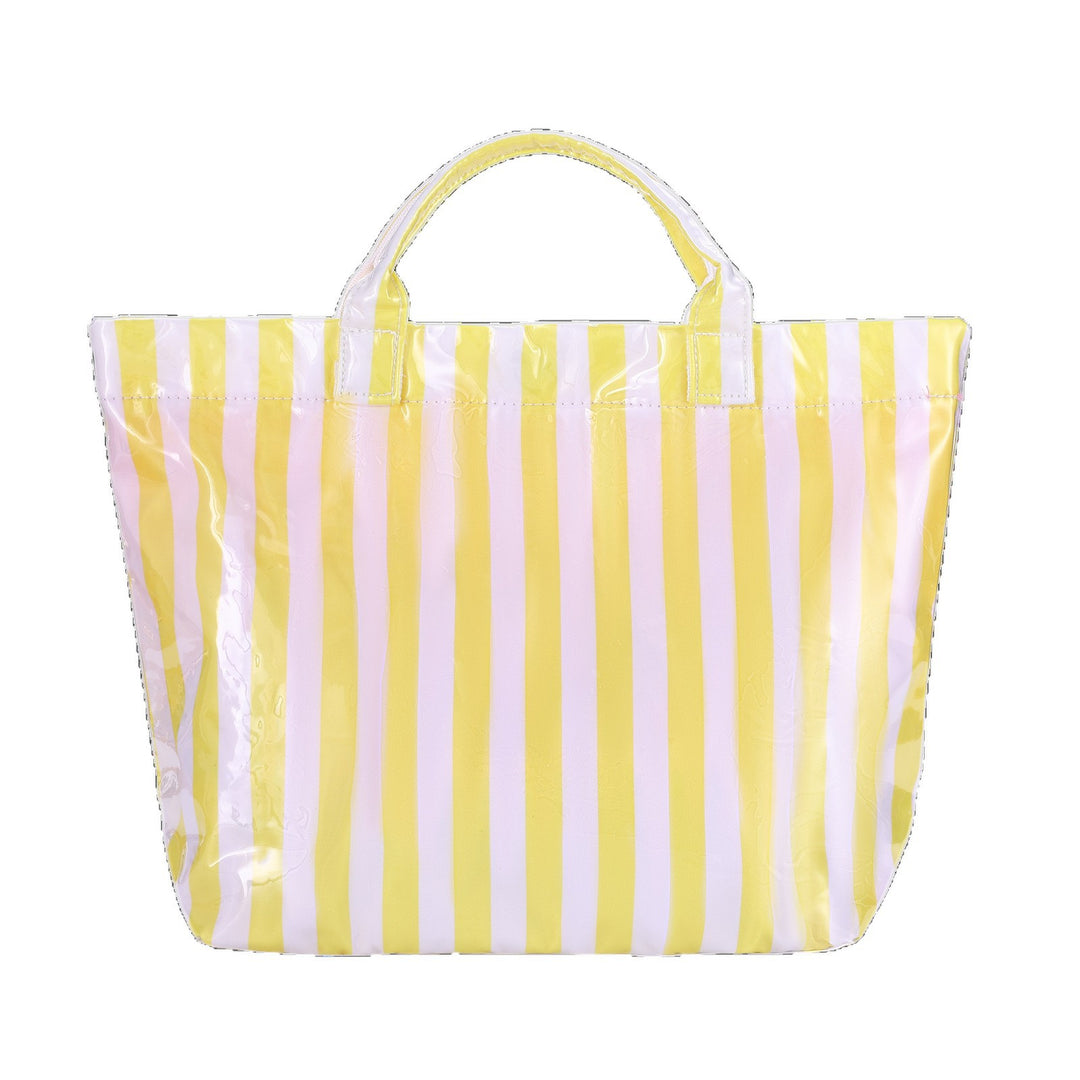 Large Stylish Striped Tote Bag Bowlift