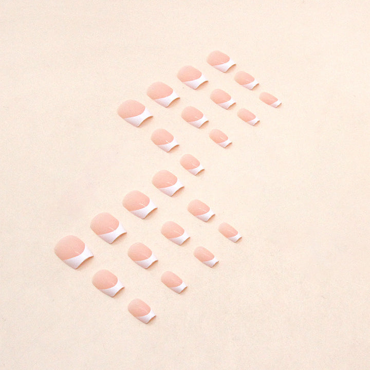 French Tip Acrylic Nail Extensions Bowlift