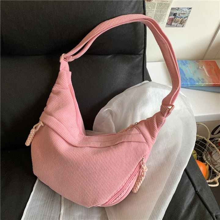 Shoulder bag with artistic fan design Bowlift