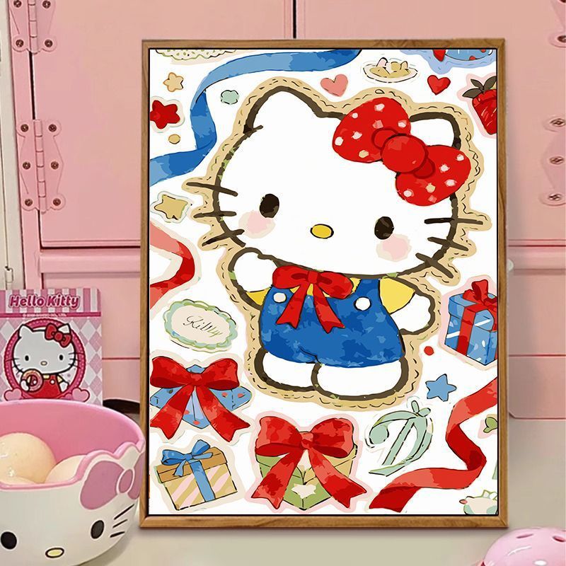 Hello Kitty-Themed Illustration Canvas Art Bowlift