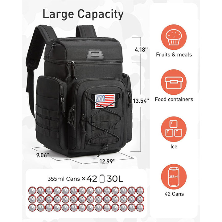 Multifunctional cooler backpack with insulating inner compartment Bowlift