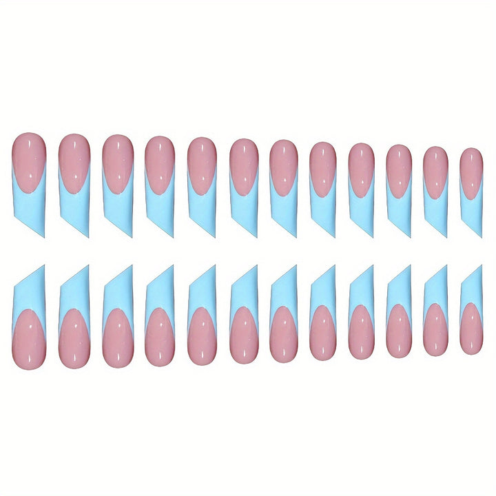 Modern Geometric Press-On Nail Art Bowlift