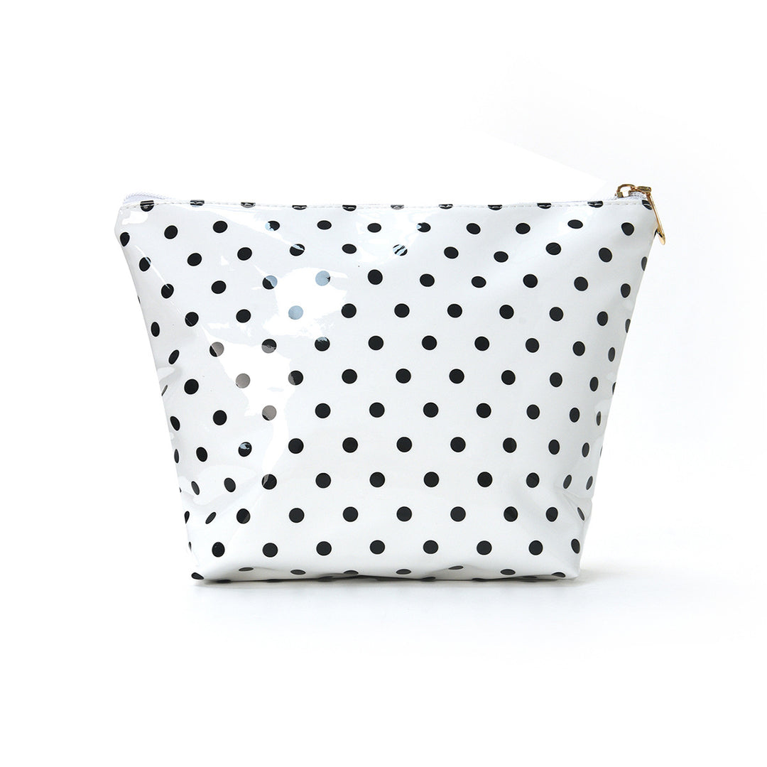 Water-repellent cosmetic bag with polka dot design Bowlift