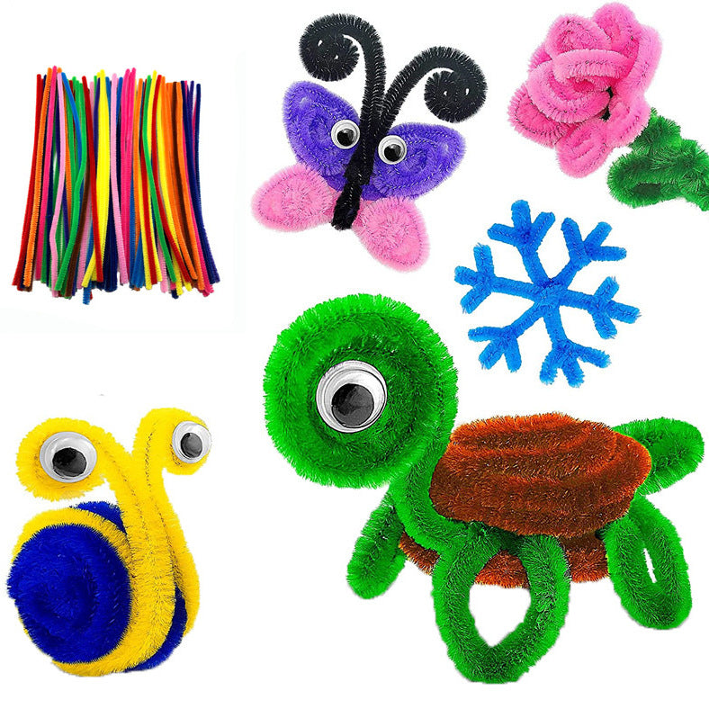 Unisex versatile craft kit with colorful pipe cleaners and googly eyes Bowlift