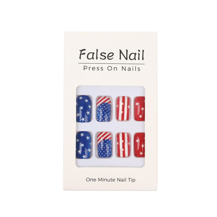 Artificial nails with national design Bowlift