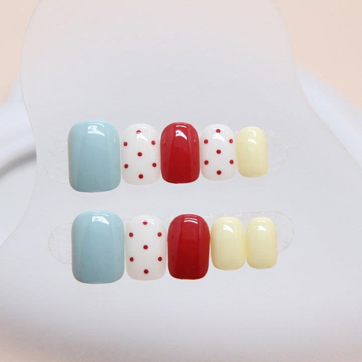 Cute Polka Dot Nail Art Set Bowlift
