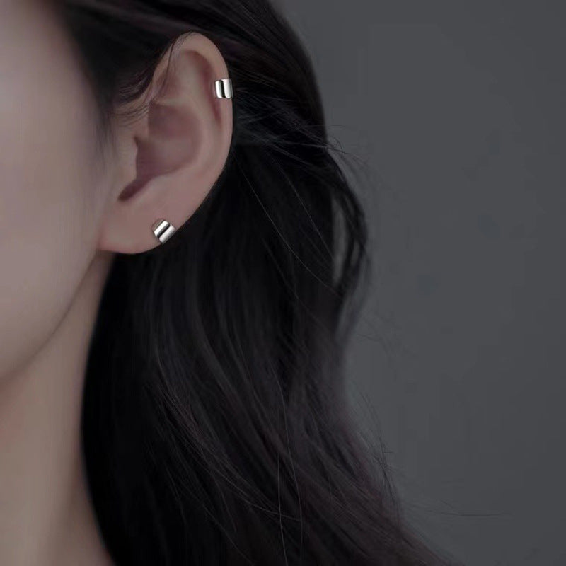 Delicate Silver Stud Earrings Bowlift