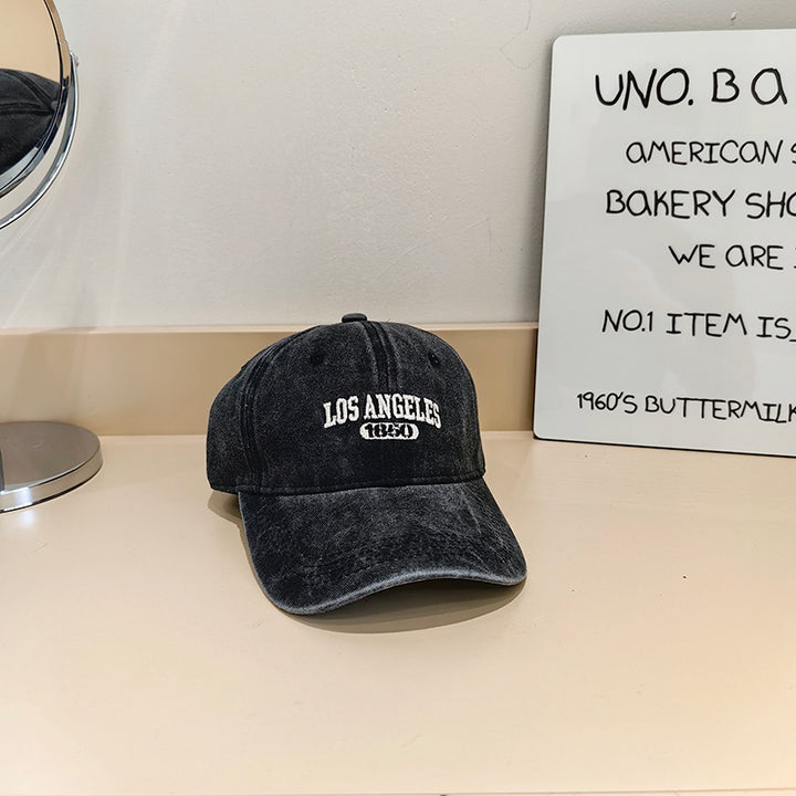 Women's Vintage-Inspired Fabric Baseball Cap Bowlift