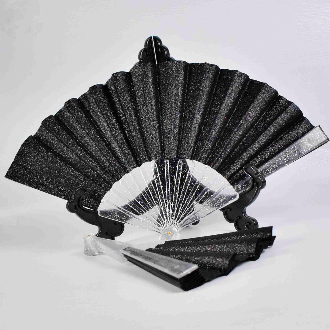 Ladies Glittering Hand Fan made of high-quality material Bowlift