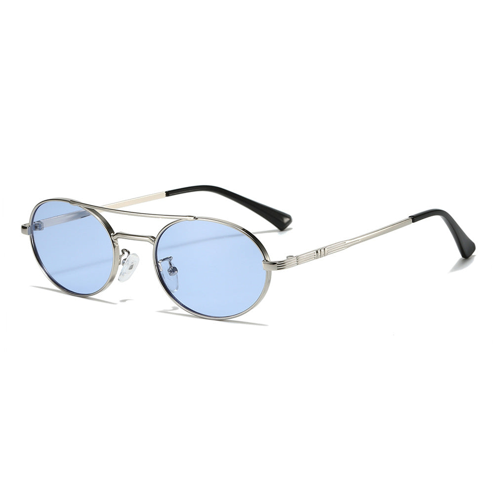 Women's Fashion Oval Sunglasses in Minimalist Design Bowlift