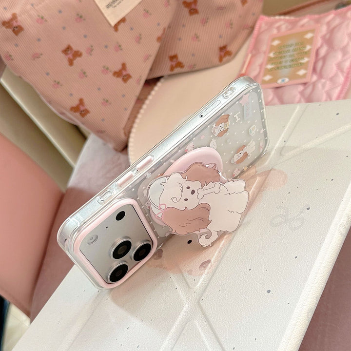 Playful refrigerator magnet in dog design Bowlift