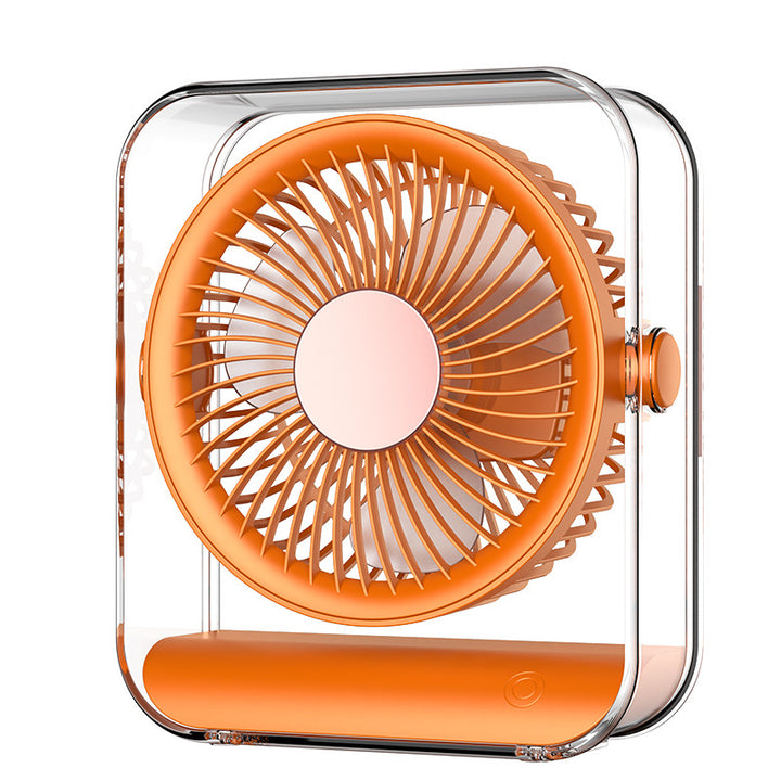 Unisex Portable Mini Table Fan with Battery and 360-Degree Rotating Function Bowlift