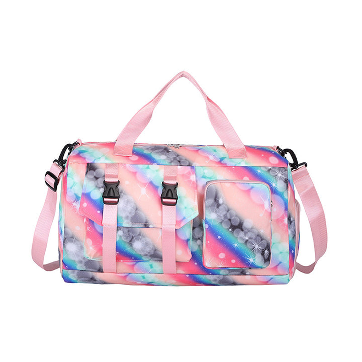 Colorful Printed Travel Duffle Bag Bowlift