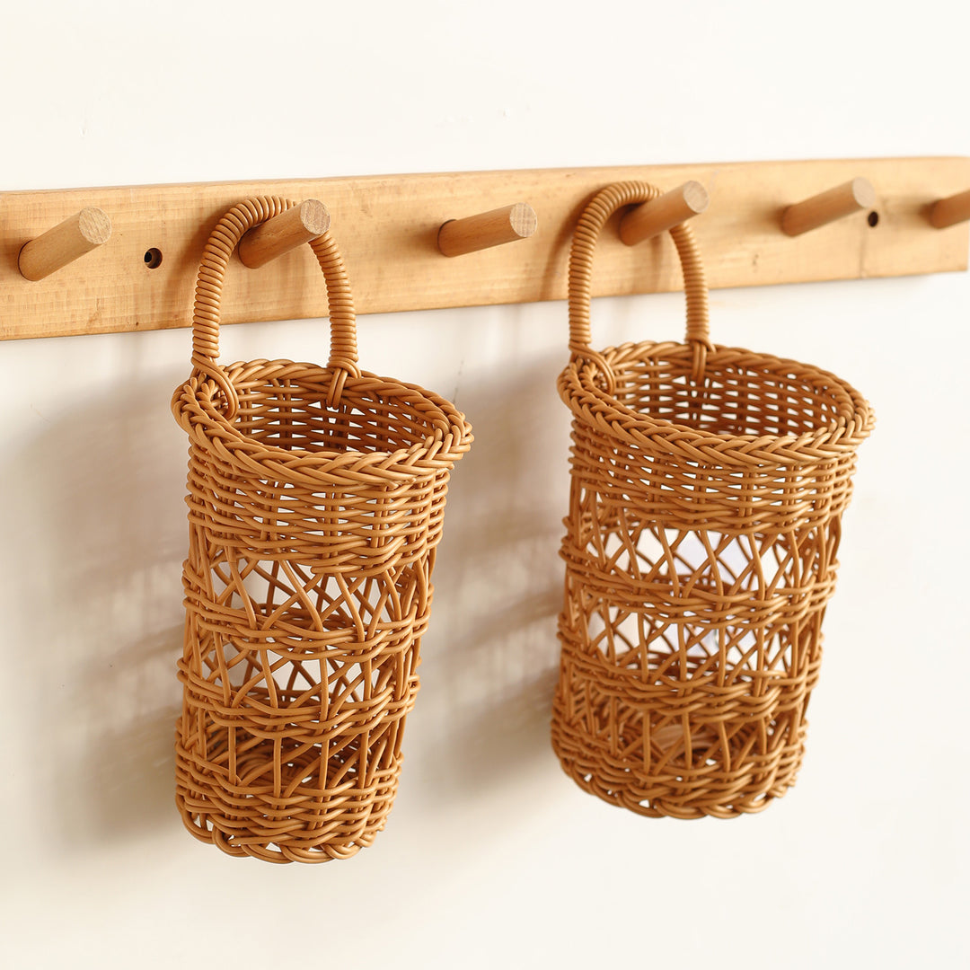 Handcrafted Woven Storage Cylinder Bowlift