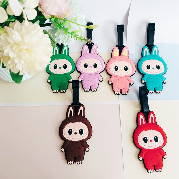Unisex Cute Cartoon Bunny Luggage Tag Bowlift