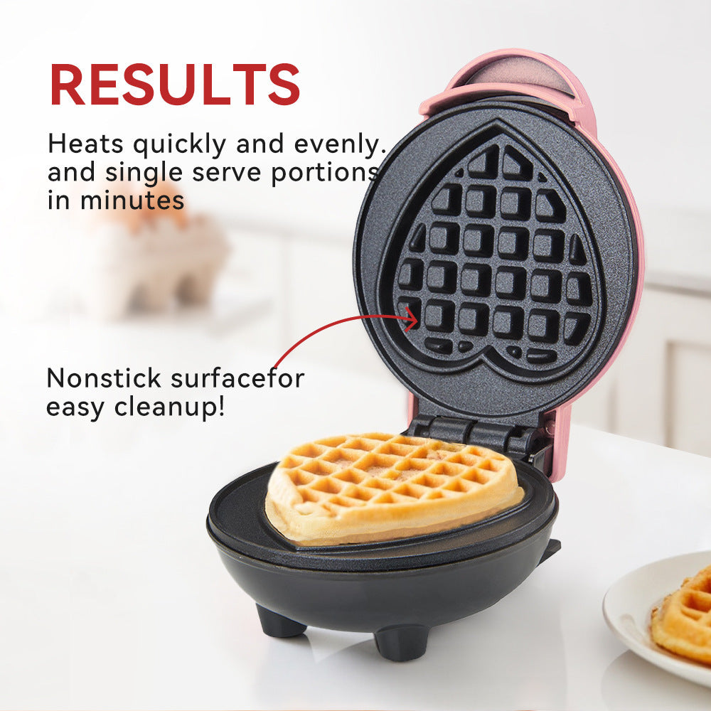 Mini Heart-Shaped Waffle Maker Bowlift