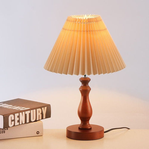 Pleated Shade Table Lamp