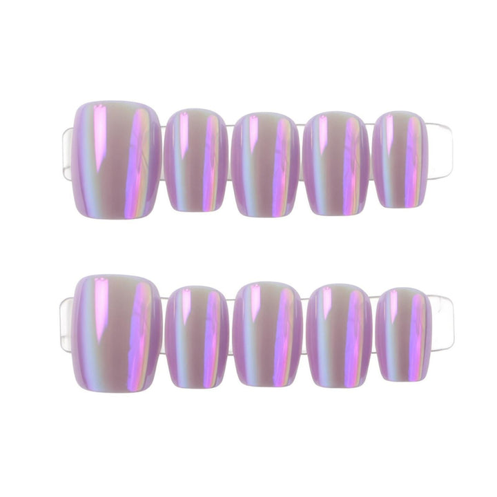Elegant Glossy Press-On Nail Art Bowlift