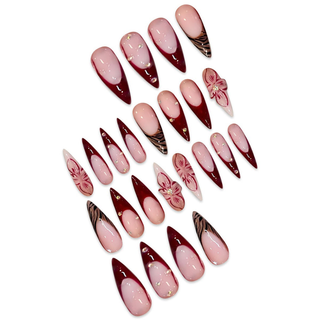 Premium Abstract Nail Art Extensions Bowlift