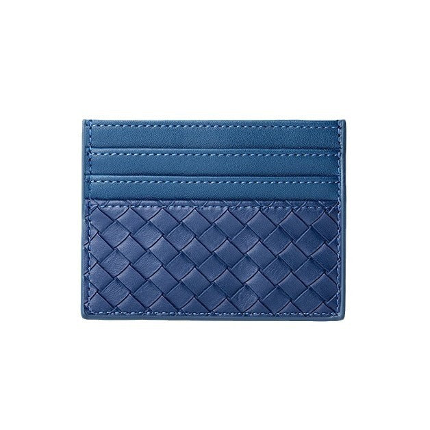 Woven Leather Card Holder Bowlift