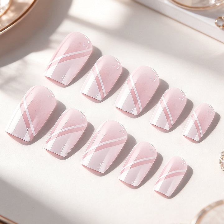 Elegantly Designed Geometric Nail Art Set Bowlift