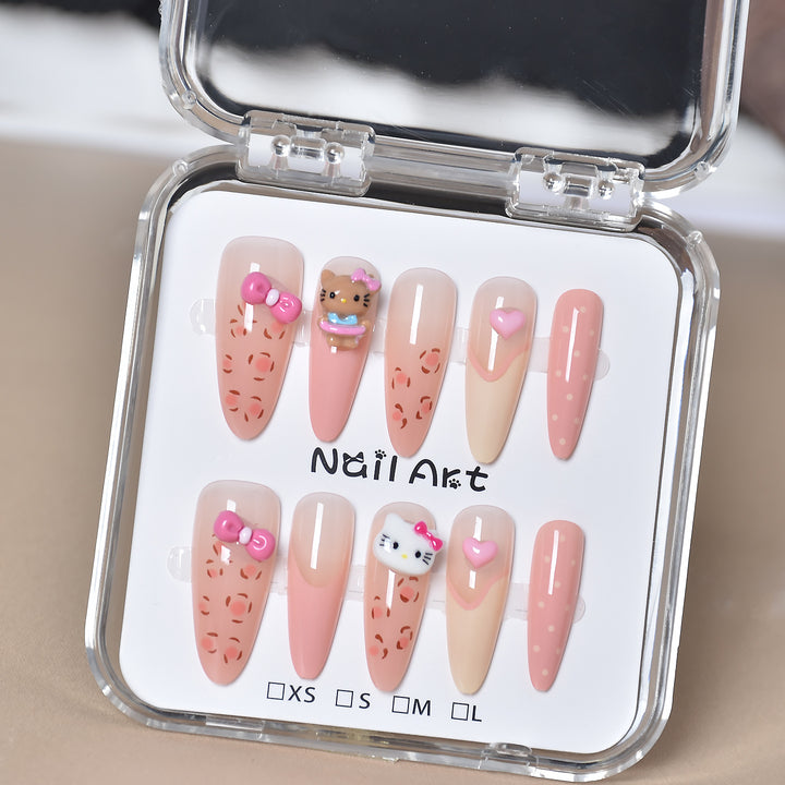 Premium Glamorous Press-On Nail Extensions Bowlift
