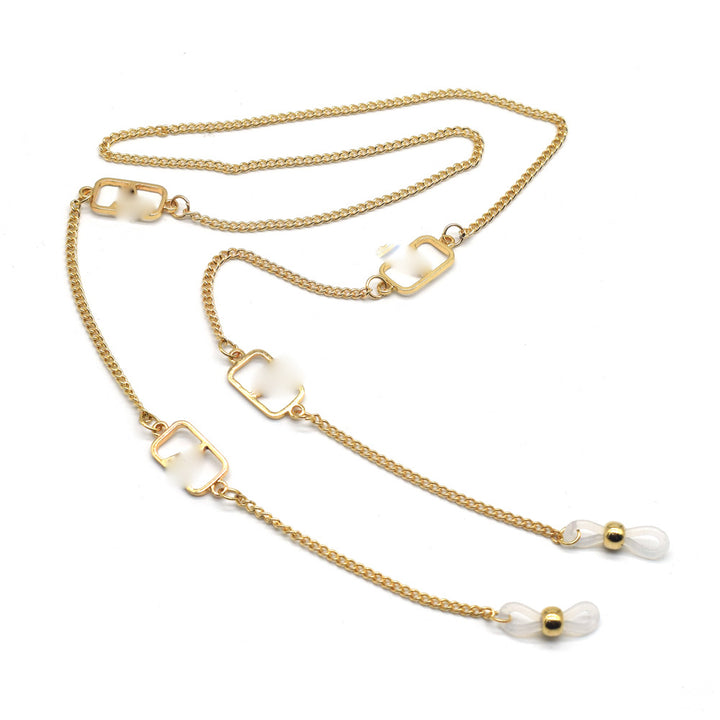 Adjustable Silver Eyewear Chain Bowlift