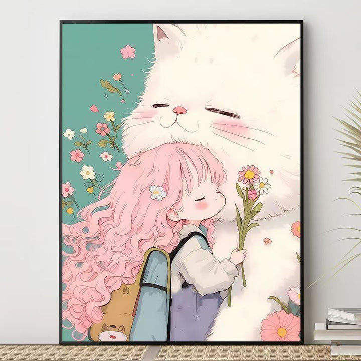 Cute Character Illustration Canvas Art Bowlift