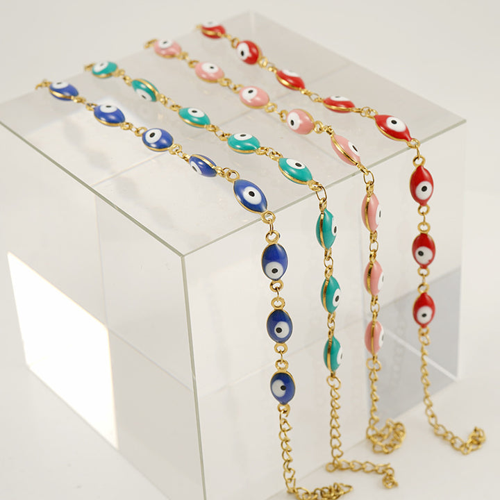 Colorful Evil Eye Bracelet Bowlift