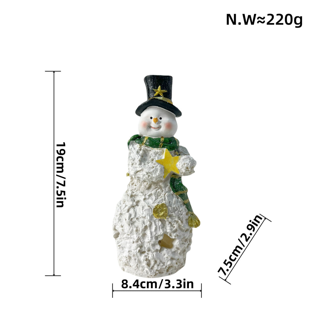 Decorative Snowman Sculpture Bowlift