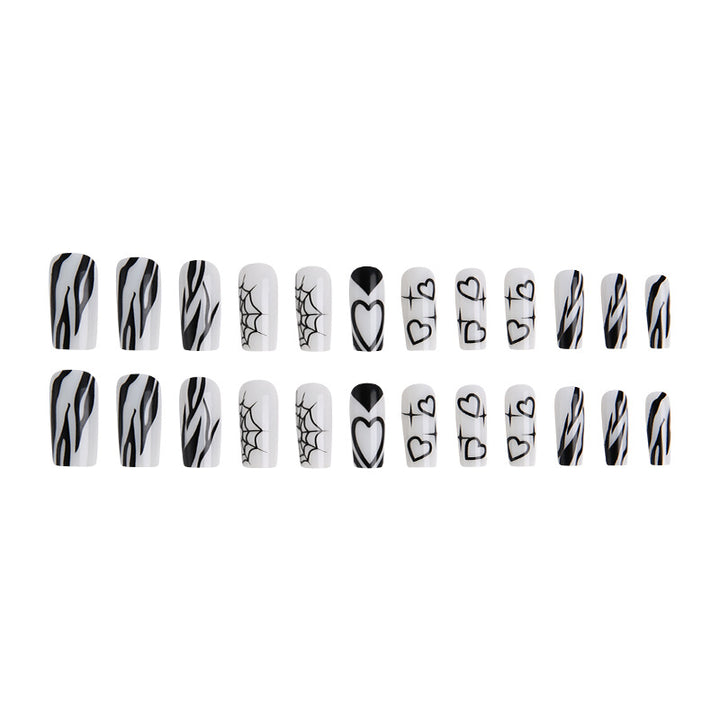 Artificial nails in modern Gothic style Bowlift