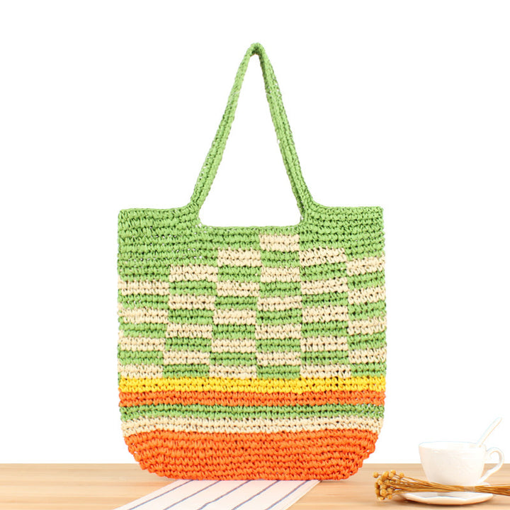 Hand-knotted Carrying Bag Made of Woven Natural Material Bowlift
