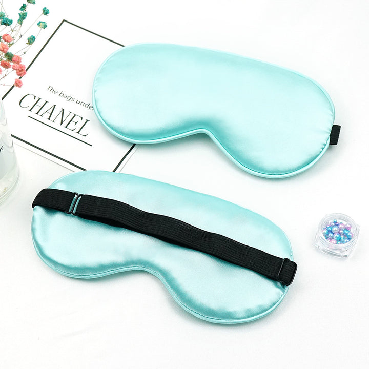 Unisex nan luxurious silk sleep mask with contoured eye cavity and adjustable elastic band Bowlift