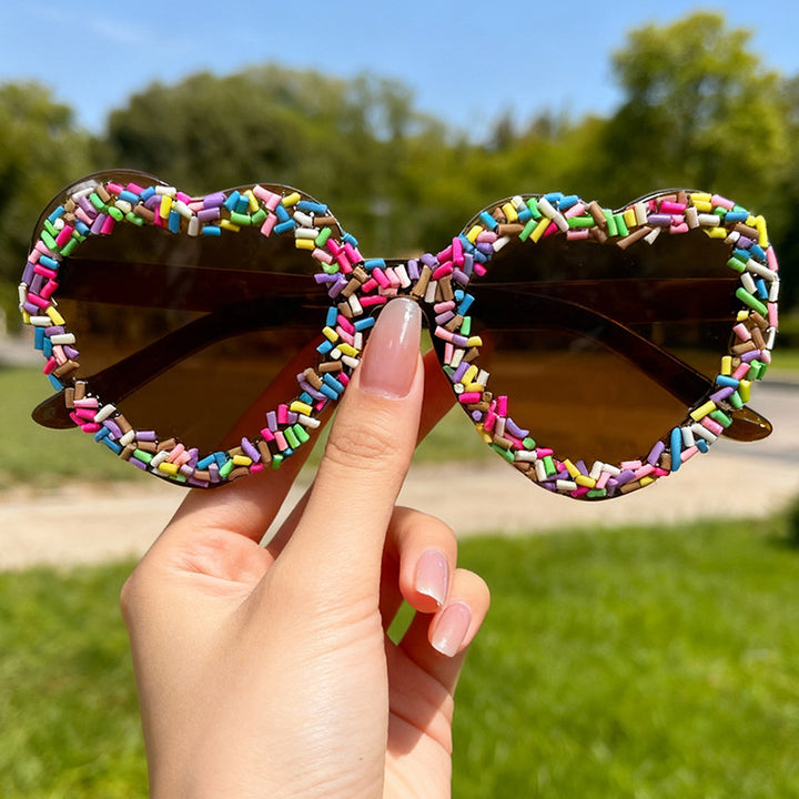 Fun and Colorful Heart-Shaped Sunglasses Bowlift