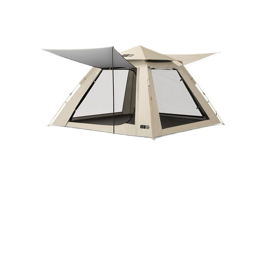 Camping tent with integrated rainfly and ventilation system Bowlift