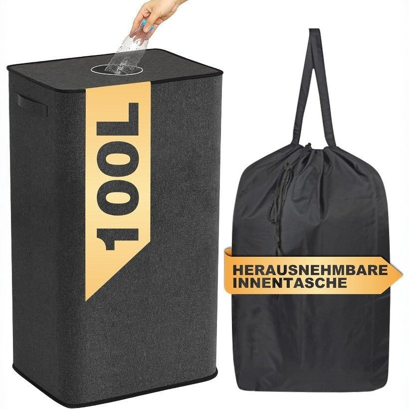 Laundry basket with removable inner bag Bowlift