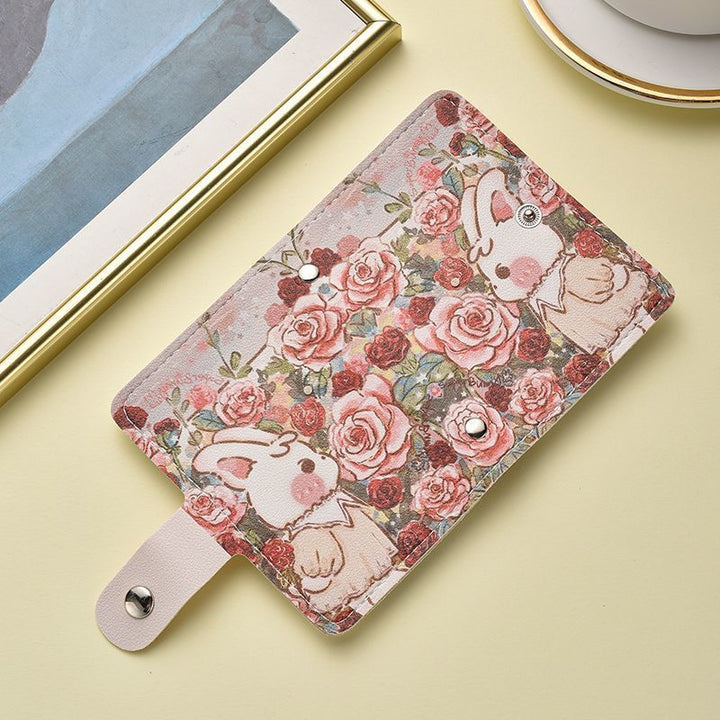 Floral Themed Cartoon Mini Wallet Bowlift