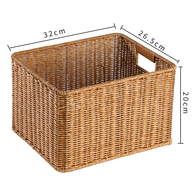 Home Storage Wicker Basket Bowlift
