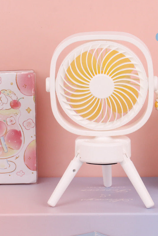 Ladies Portable Mini Fan with Foldable Tripod Bowlift