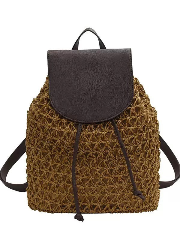 Handcrafted backpack bag with leather embellishments Bowlift