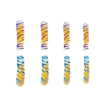 Artistic Animal Print Acrylic Nail Extensions Bowlift