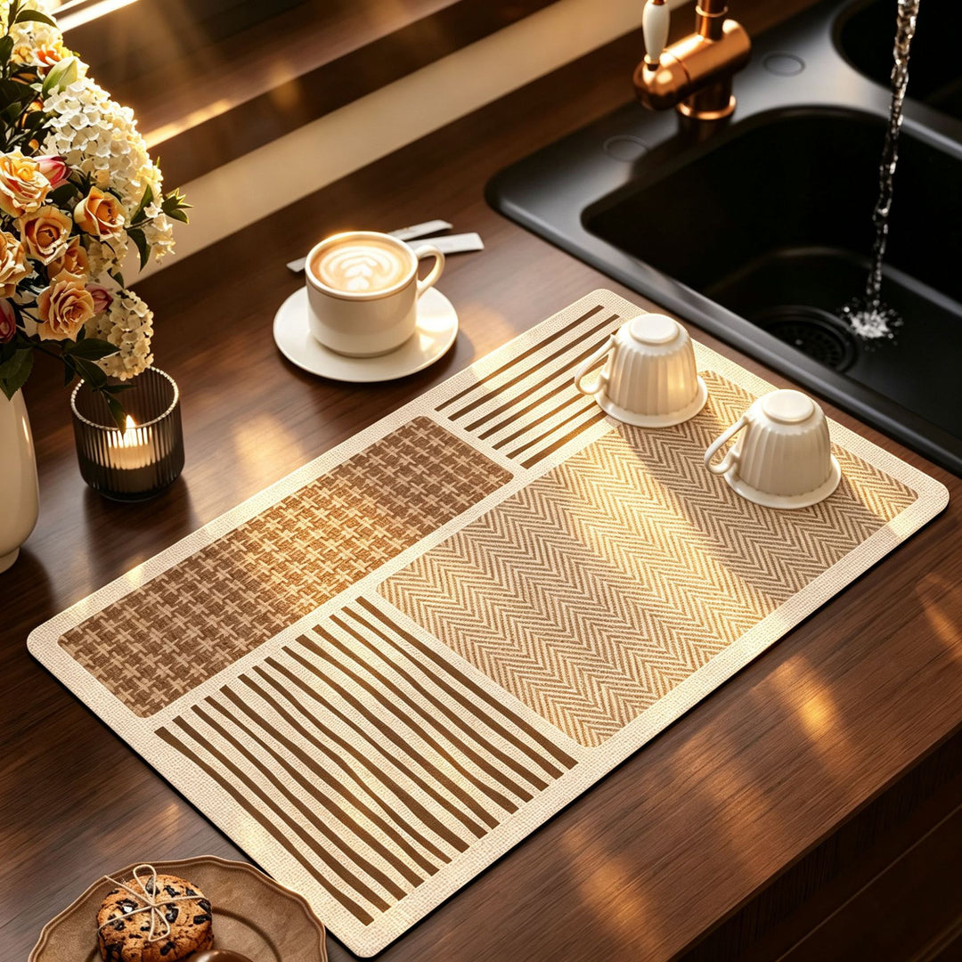 Elegant Floral Print Kitchen Mat Bowlift