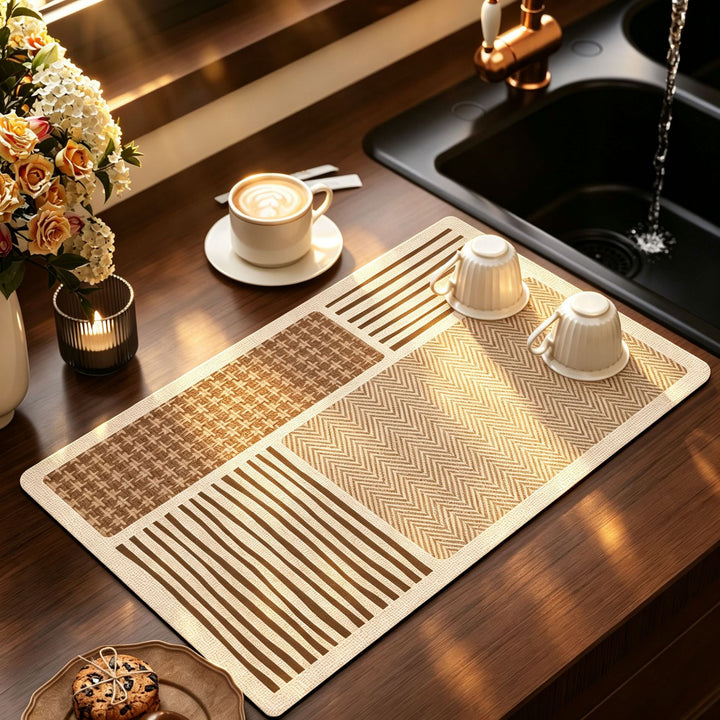 Elegant Floral Print Kitchen Mat Bowlift